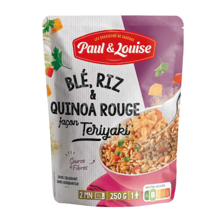 Blé, riz & quinoa rouge façon teriyaki | Paul & Louise